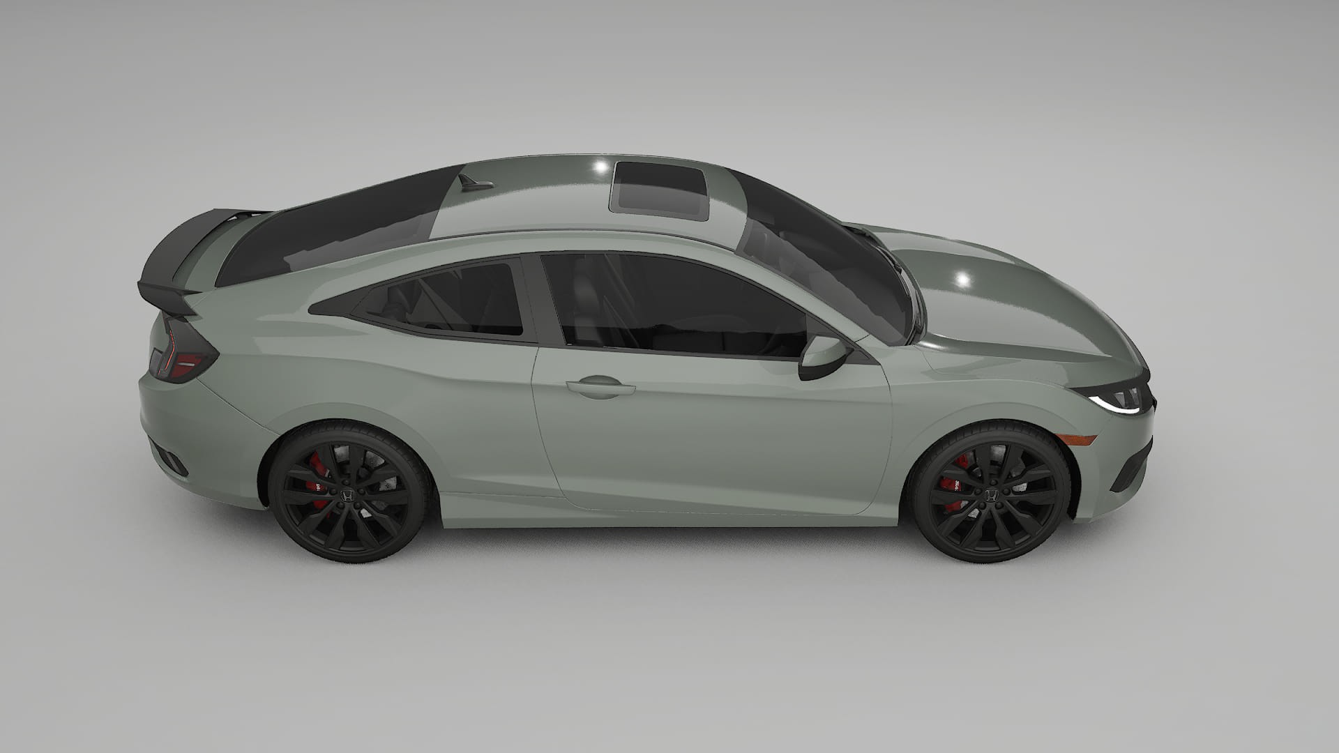 Honda Civic coupe prefacelift PPF Fólie | SLATE TPU PPF - kompletní pre-cut kit