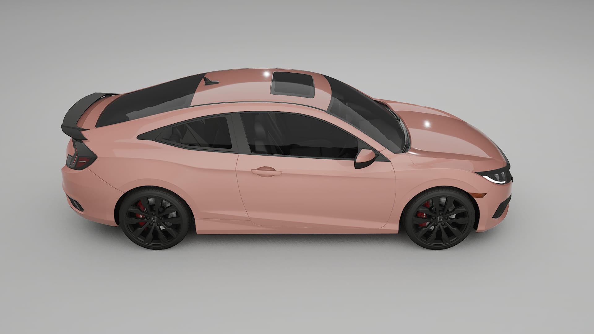 Honda Civic coupe prefacelift PPF Fólie | BLUSH TPU PPF - kompletní pre-cut kit