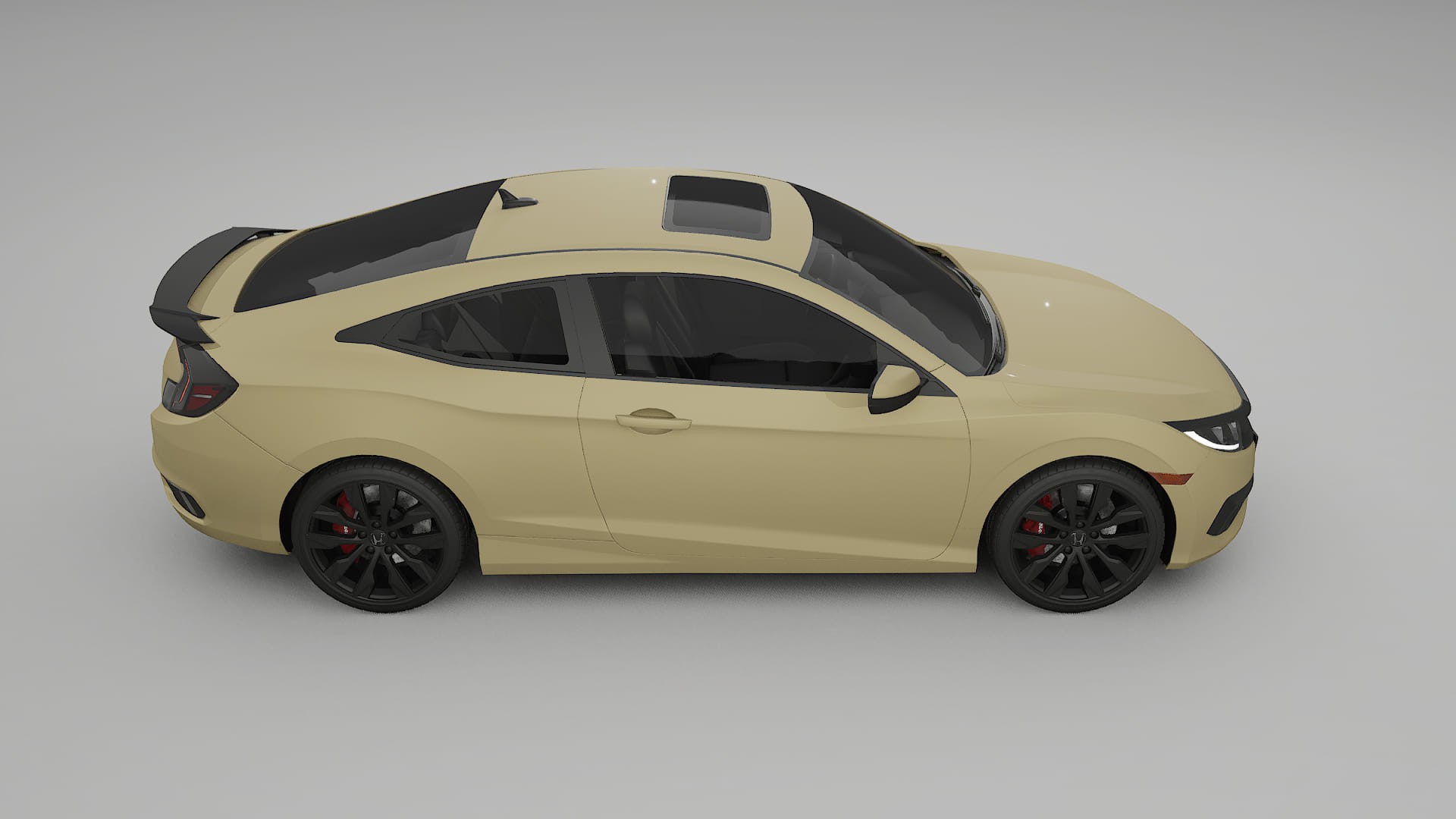 Honda Civic coupe prefacelift PPF Fólie | SAND TPU PPF - kompletní pre-cut kit