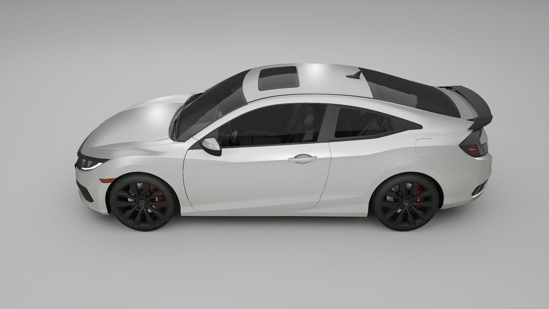 Honda Civic coupe prefacelift PPF Fólie | OPAL TPU PPF - kompletní pre-cut kit