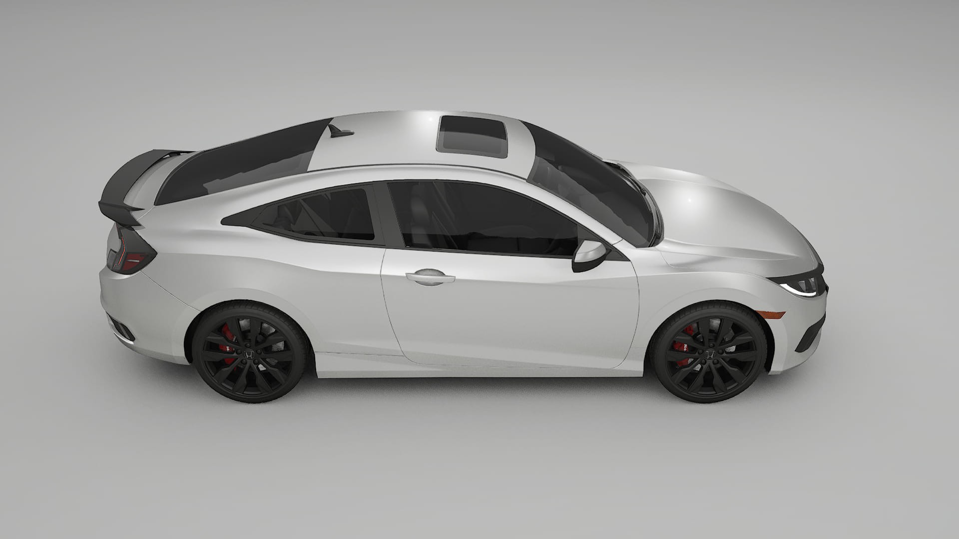 Honda Civic coupe prefacelift PPF Fólie | OPAL TPU PPF - kompletní pre-cut kit