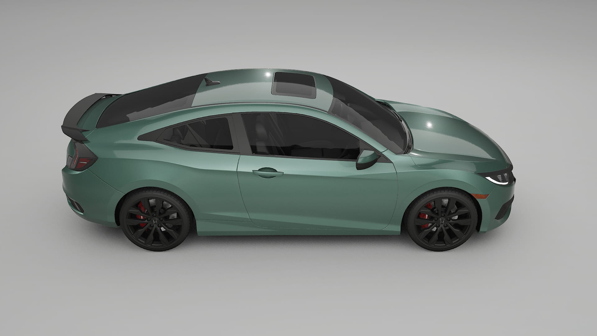 Honda Civic coupe prefacelift PPF Fólie | EVERGREEN TPU PPF - kompletní pre-cut kit