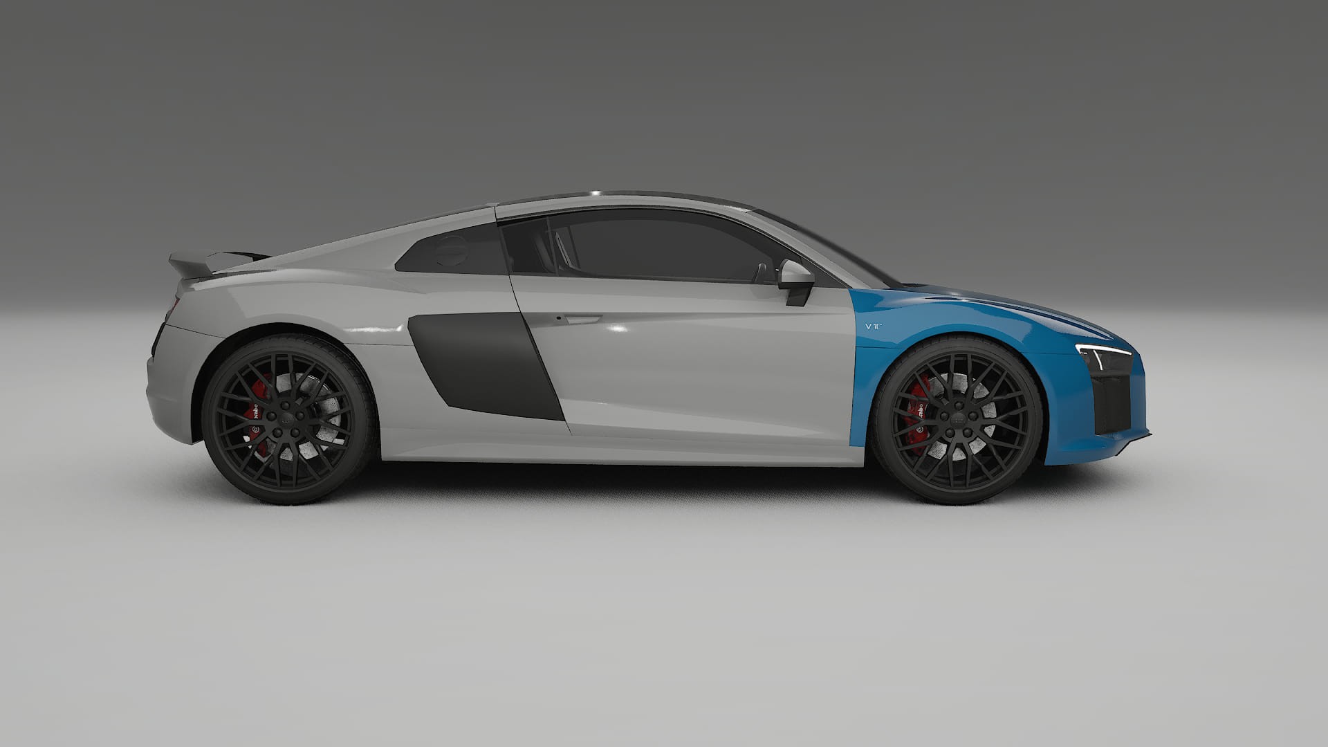 Audi R8 typ-4S prefacelift PPF Fólie | CrystalGuard Transparentní TPU PPF Přední Ochranný Kit