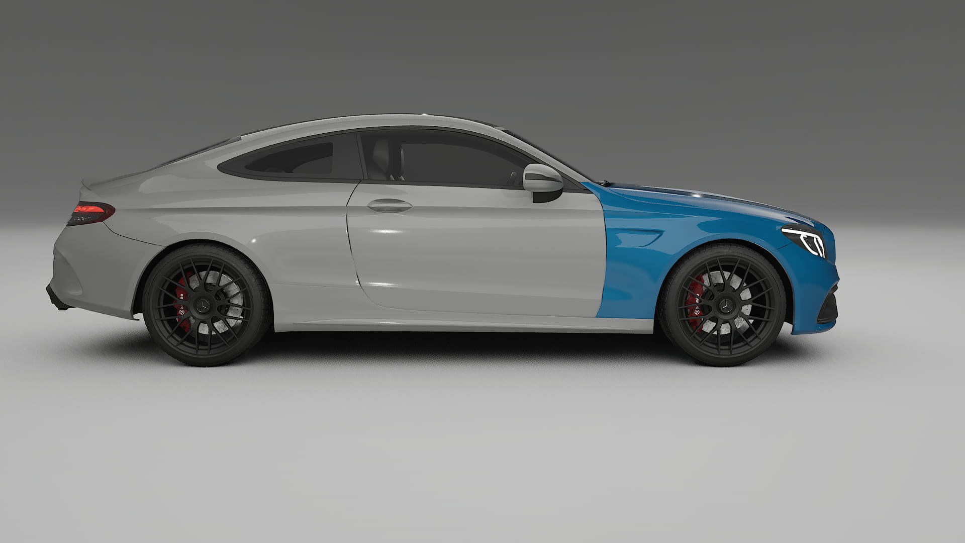 Mercedes C63 AMG W205 Coupe PPF Fólie | CrystalGuard Transparentní TPU PPF Přední Ochranný Kit
