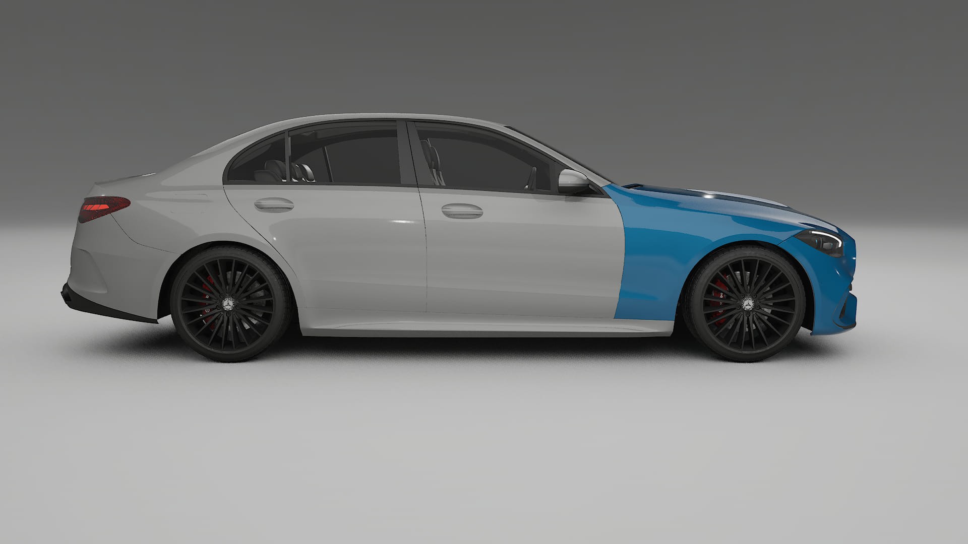 Mercedes C-Class W206 PPF Fólie | CrystalGuard Transparentní TPU PPF Přední Ochranný Kit
