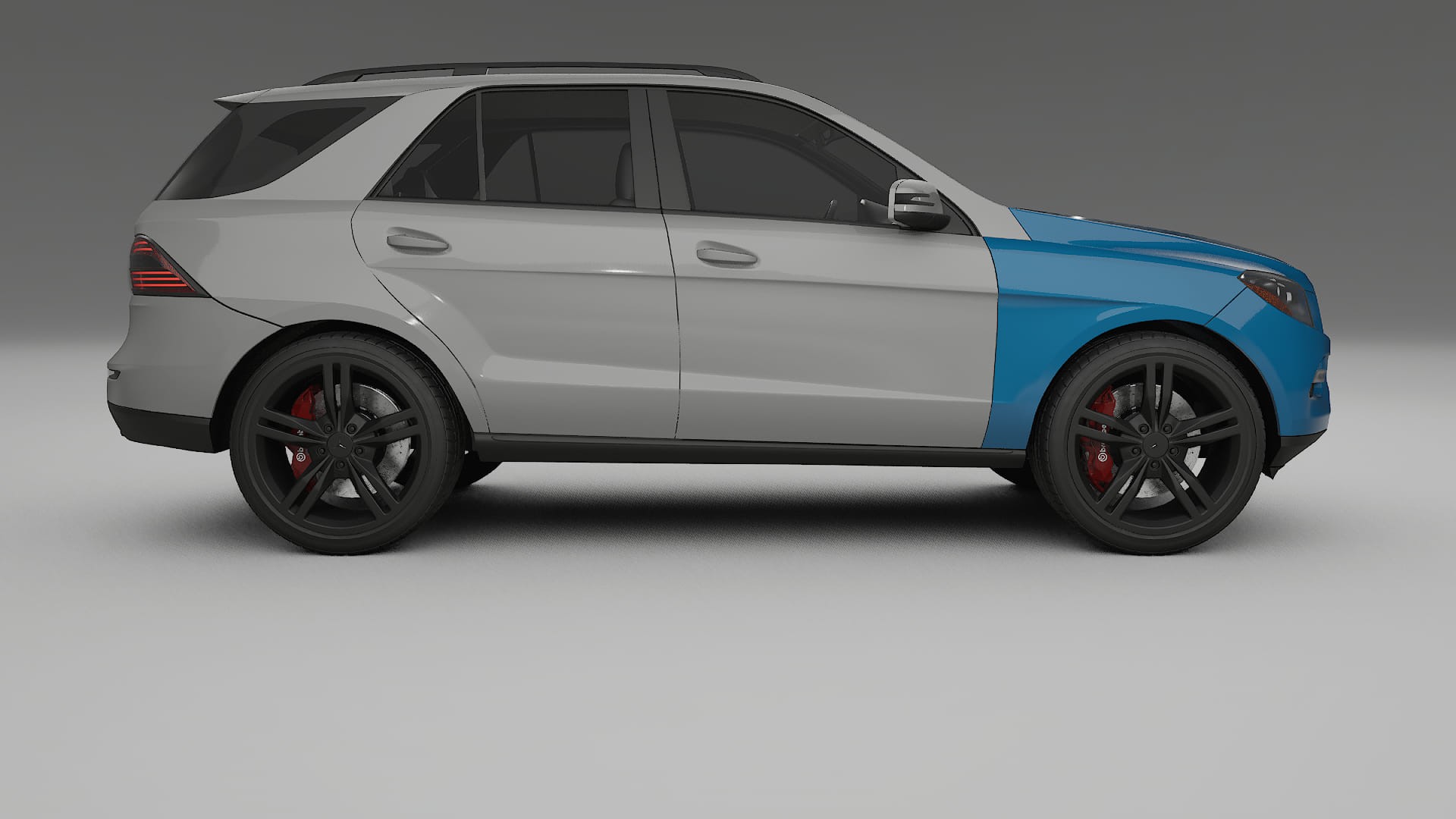 Mercedes M-class W166 PPF Fólie | CrystalGuard Transparentní TPU PPF Přední Ochranný Kit