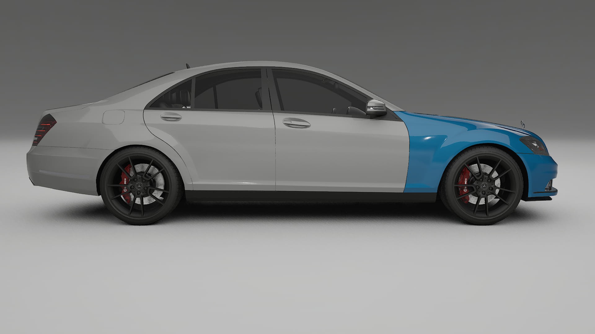 Mercedes S-class W221 facelift PPF Fólie | CrystalGuard Transparentní TPU PPF Přední Ochranný Kit